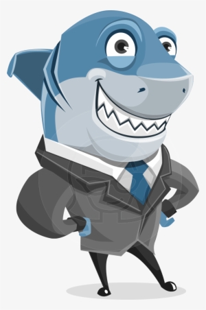 Shark Character Illustration Graphicmama Animal Cartoon - Fish Character Vector #1172694