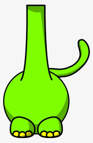 This Free Clipart Png Design Of Green Brontosaurus #1172812