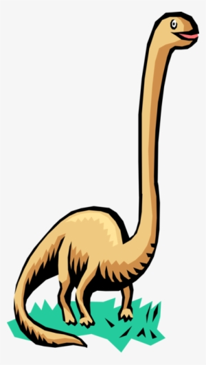 Vector Illustration Of Prehistoric Brontosaurus Dinosaur - Brontosaurus #1172902