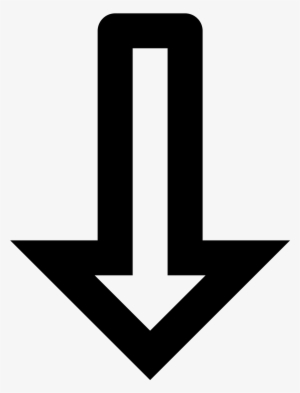 Thick Arrow Pointing Down Icon - Icon #1173133