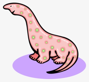 Vector Illustration Of Prehistoric Brontosaurus Dinosaur #1173329