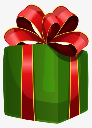 Green Gift Box Png Clipart - Gift Png Transparent Background #1174817