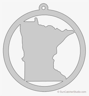 Minnesota Map Circle Free Scroll Saw Pattern Shape - Scroll Saw #1174818