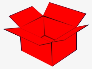 Box Clipart Red Box - Cardboard Box #1174920