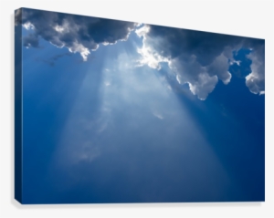Sunbeam From Cloud Canvas Print - Led-backlit Lcd Display #1175362