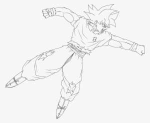 Ultra Instinct Goku Png Transparent Ultra Instinct Goku Png Image - ultra instinct goku punching lineart by dragonballaffinity goku ultra instinct to color 1175539