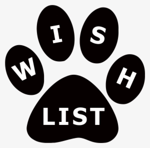 Wish List Paw Print - Circle #1175631