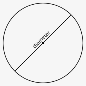 Grade - Circle With Diameter Line - Free Transparent PNG Download - PNGkey