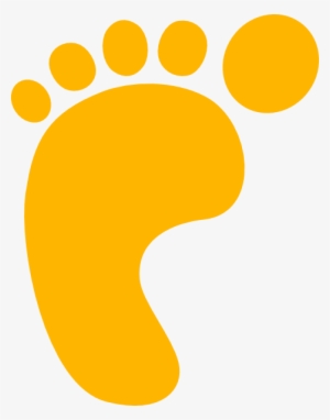 Footprints The Clipart At - Pie De Bebe Dibujo #1176177