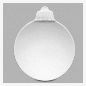 Seasonal Christmas Bulb Dish/6 Spo - Mayco Mb-987 Christmas Bulb Dish Bisque #1177192