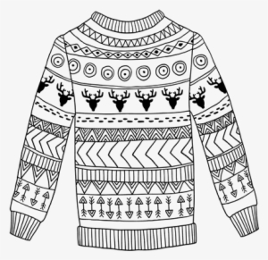 Printed Wool Sweater Coloring Page - Jersey Dibujo #1178254