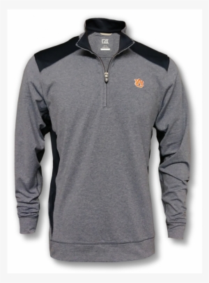 Navy Cutter And Buck Quarter Zip With Embroidered Au - Sweater #1178802