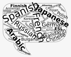 What Languages Have You Learned Multilingual Speech - Second Language Black And White #1180092