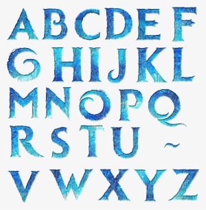 Alfabeto Estilo Frozen - Letras De Frozen #1180466