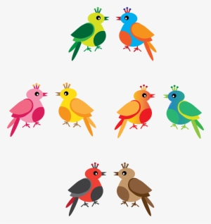 Rainbow Birds Icons Png - Rainbow Birds Clipart #1180833