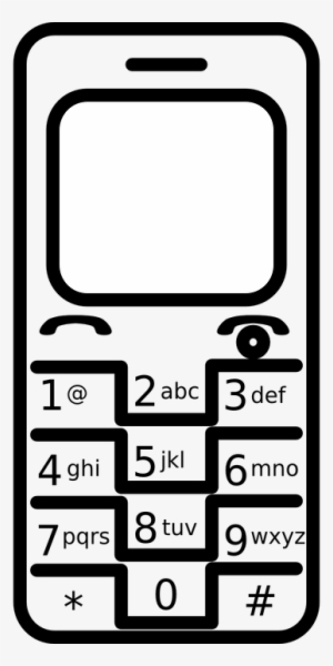 Phone Cell Simple - Cellphone Black And White #1181030