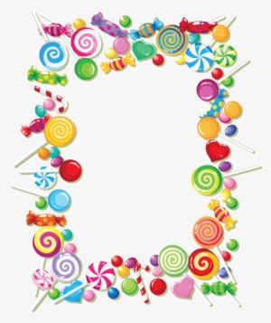 Candyland Border Png - Candy Frame Png #1181464