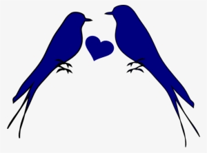Two Birds With Heart Clip Art - Transparent Background Love Png #1181709