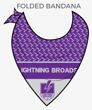 Oklahoma Victory Dolls Lightning Broads - Purple Bandana Png #1182076