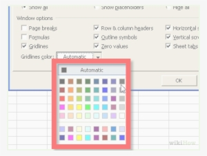 Image Titled Change The Colour Of Gridlines In Excel - Word #1182662