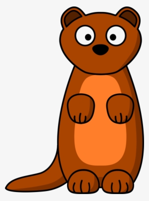 The Stoat Marten Ferret Drawing - Weasel Clipart #1183572