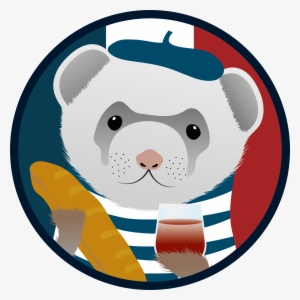 Ferret-badges 3 French Food Ferret - Ferret Card Rectangle Magnet #1183651
