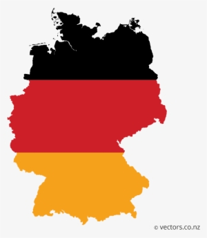 Flag Vector Map Of Germany - Germany Vector Map Png #1183742
