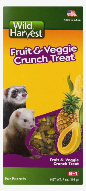 Wild Harvest Fruit And Veggie Crunch Treats For Ferrets, - Wild Harvest Ferret Treats #1183768