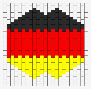 German Flag Mask Bead Pattern - Surgical Kandi Mask Pattern #1183991