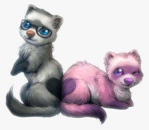 Drawn Ferret Kawaii - Anime Ferret Drawings #1184080