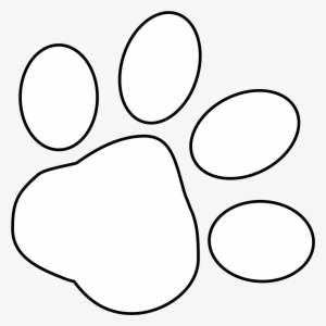 White Dog Paw Print Png For Kids - White Paw Print Transparent ...