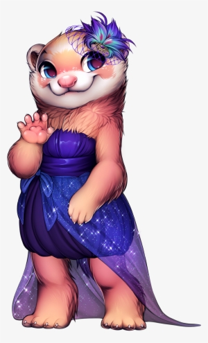 Ferret Elegant Dress - Dressy Mustelid Furvilla #1184435