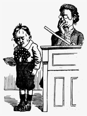 Angry Teacher And Boy Icons Png - Angry Teacher Clipart Black And White #1184490