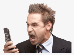 Angry Person Png Transparent Image - Mad At Cell Phone #1184589