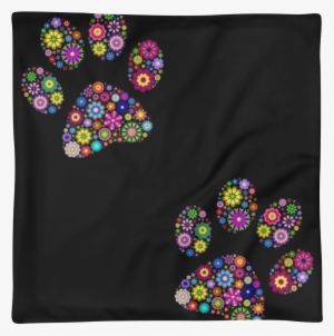 Basic Pillow Case - Dalis Pet Tag - Pati Desenli Yuvarlak Kedi Köpek Künyesi #1184819