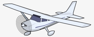 Aircraft Plane Clip Art Free Vector / 4vector - Cessna Clip Art #1185141