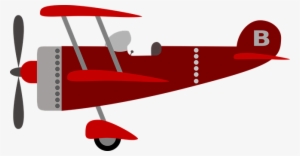 Children's Plane Red Kids Plane Child Airp - Biplane Clipart #1185165