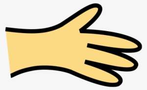 Cartoon Hand Png Clipart Black And White - Hand Cartoon #1185471