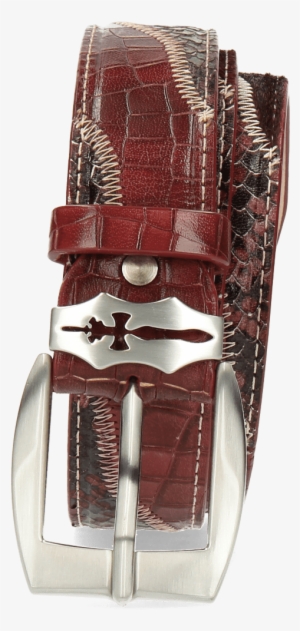 Belts Larry 2 Hair On Crock Snake Burgundy Sword Buckle - Buckle #1185793