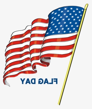 American Waving Flag Happy Flag Day Clipart - Flag Day #1185888
