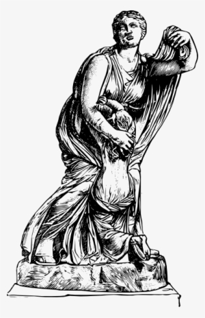 Mythical Clipart Greek Statue - Clip Art Statue #1186357