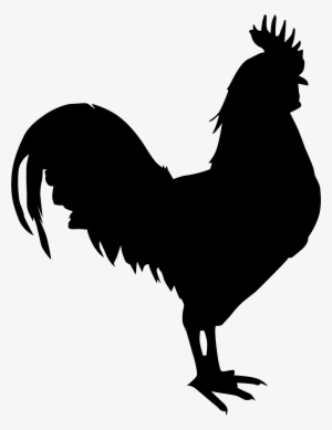 Chicken Silhouette Png Download - Silueta De Un Gallo Png #1186971