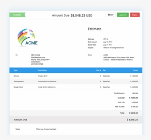 Send Professional Estimates From Anywhere On Any Device - Abstract #1187135