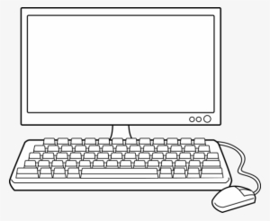 Computer Puter Clipart - Computer Clipart Black And White #1187227