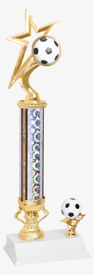 Gold Star Soccer Trophy - Soccer Trophy #1187685