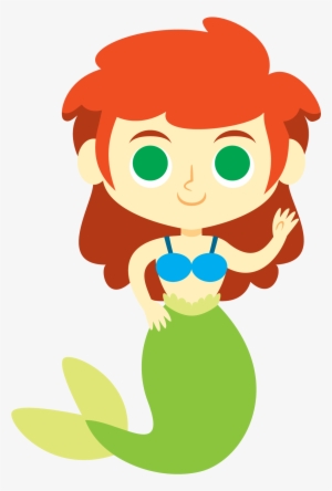 Mermaid Clip Art - Clipart Cartoon Mermaid #1187744