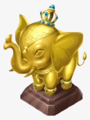 Gold Elephant Trophy - Bronze Sculpture #1187747