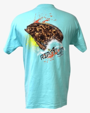 Flounder Rip A Lip Short Sleeve T-shirt Celadon - Flounder T Shirts #1188302