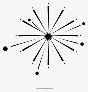 Dibujo De Fuegos Artificiales Para Colorear - Coloring Book #1188557