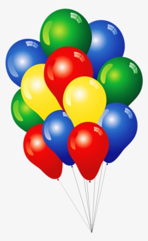 3 Balloon Png - Multicolored Balloons #1188767
